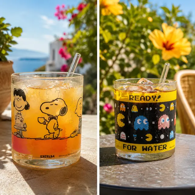 Excelsa Σετ (3τμχ) Γυάλινα Ποτήρια 250ml: Pacman 3