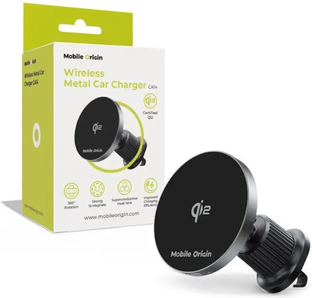 Mobile Origin Wireless Metal Car Charger CA14