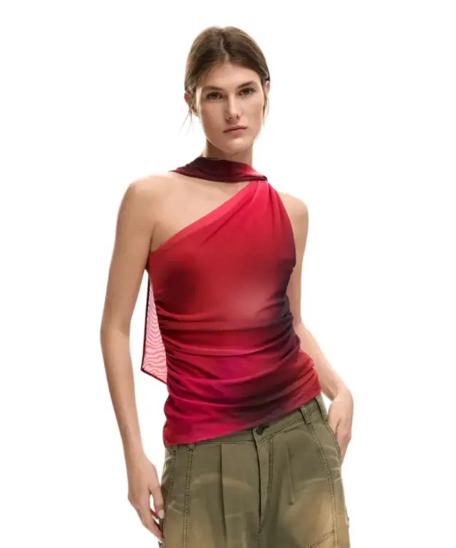 Desigual - Γυναικεία Αμάνικη Μπλούζα Bratislava 26SWTK31-3098 Ροζ 2