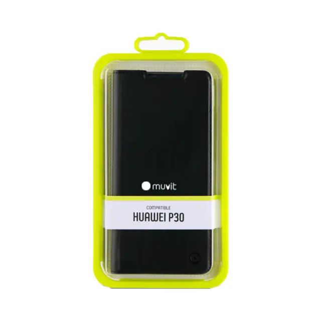 Δερμάτινη Θήκη Βιβλίο Muvit Leather Stand Book Case Για Huawei P30 Μαύρη 2