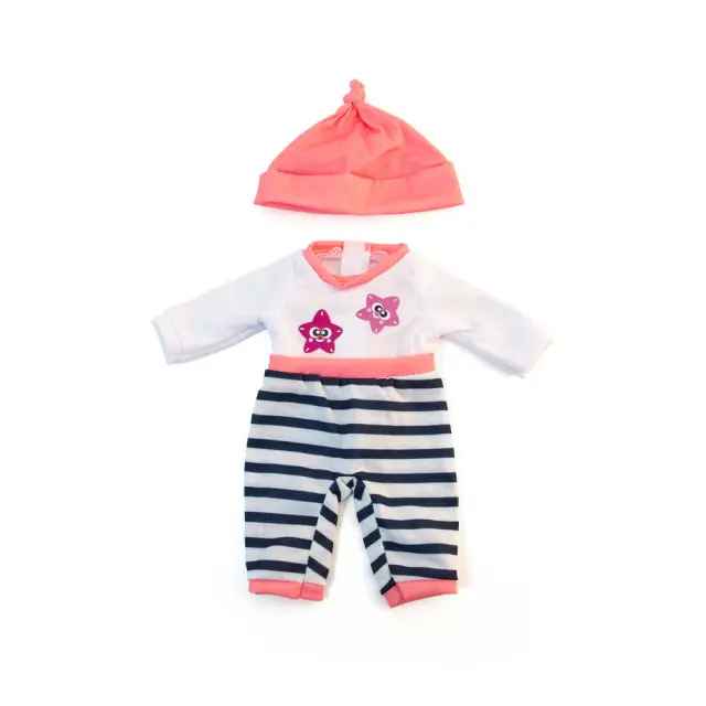 MINILAND DOLLS ΣΕΤ ΡΟΥΧΑ ΓΙΑ ΚΟΥΚΛΑ COLD WEATHER SALMON PJS SET 32 ΕΚ