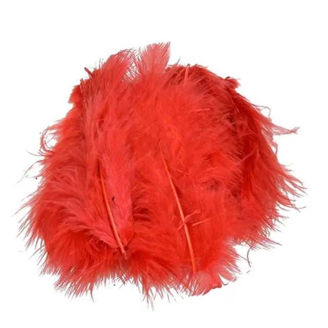 Φτερά Marabou Red - 10-12cm ~2g ~20τεμάχια