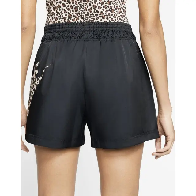 Nike Woven Animal Print Shorts (CW2505-010) - Μαύρο - M 2
