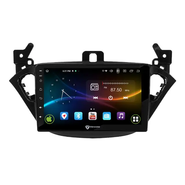 VenCore Οθόνη Multimedia Android 15 9" 9109A MTK6762 Octa-Core 2GB/32GB IPS με Πρόσοψη, CarPlay, Android Auto και Υποστήριξη Κάμερας Οπισθοπορείας AHD για Opel Adam 2013-2019 – Μαύρη (3236-10007-0425B1) 2