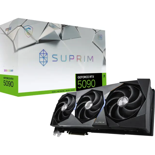 MSI GeForce RTX 5090 32G SUPRIM SOC (DLSS 4, 3x DisplayPort, 1x HDMI 2.1)