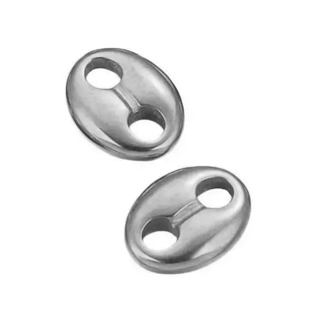 Σύνδεσμος Κόκκος Καφέ 8x10.5x2mm - 201 Stainless Steel - 2τεμ