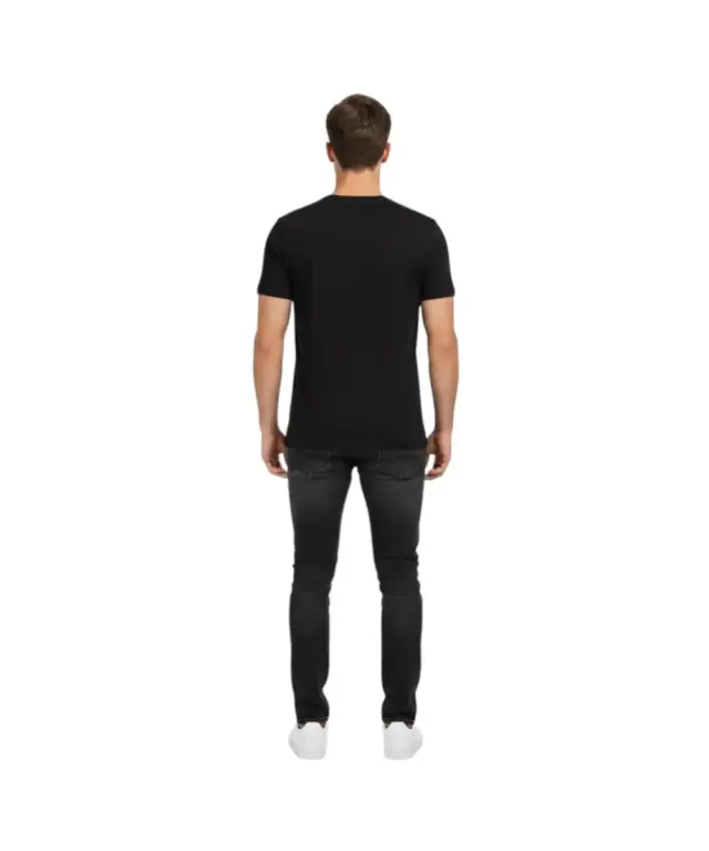 Cavalli Class - Ανδρική Μπλούζα T-Shirt Κοντομάνικη Regular Fit QXO03AJD003-05051 Μαύρο 2