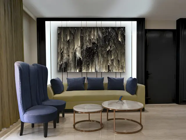 Aurora Boreal 599162 – Εκτυπωμένη Φωτογραφία 180x120 cm σε Tempered Glass Άσπρο Εκρού Μαύρο Πράσινο Χρυσό 3