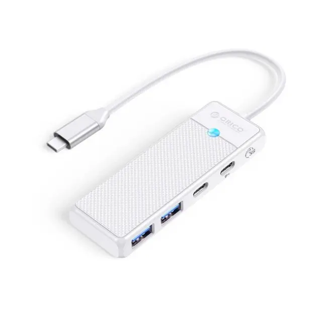 Orico Docking Station PAPW2AC-C3 2x USB-A 3.0 1x USB-C 3.0 with USB-C PD 100W 0.15m White