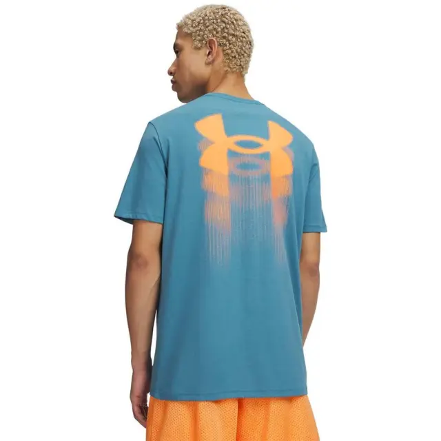 Under Armour Men's Blur Logo Shortsleeve T-Shirt Πετρόλ 6009245-466 (Under Armour) 2