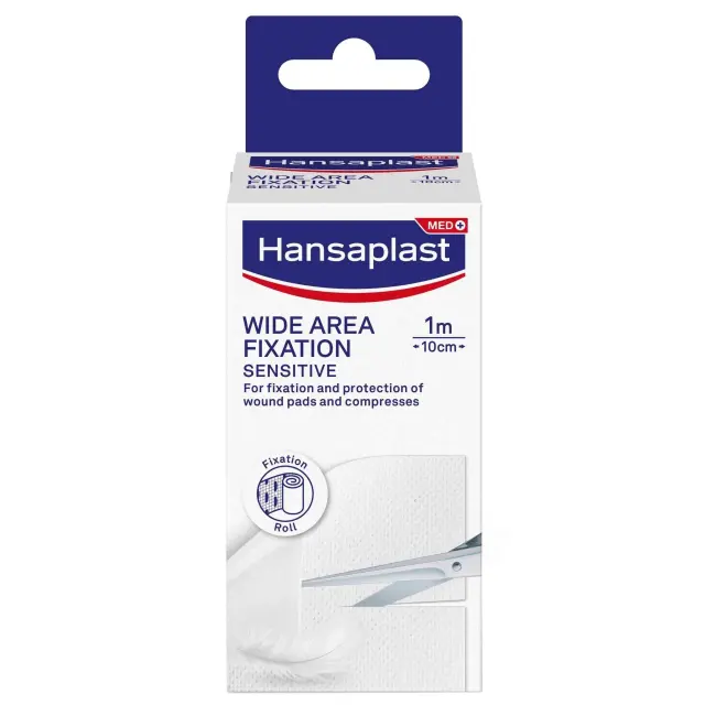 Hansaplast Ταινία Στερέωσης Μεγάλης Επιφάνειας Sensitive, 1m x 10cm