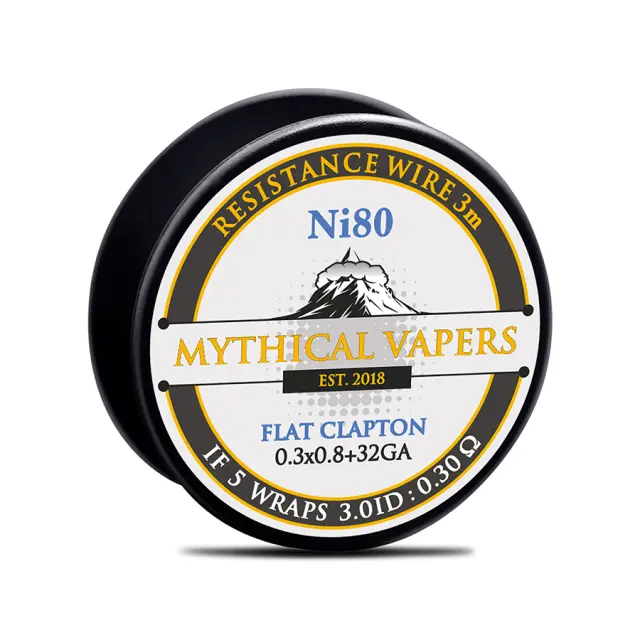 Flat Clapton Ni80 3m - Mythical Vapers