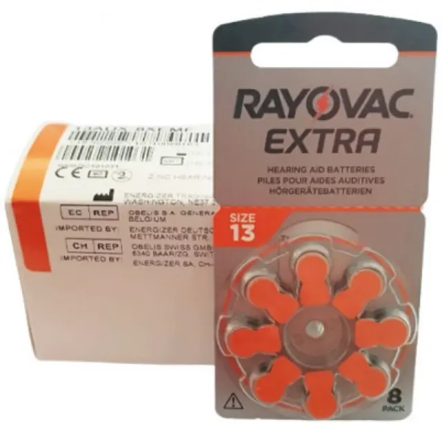 Rayovac Extra Advanced Μπαταρίες Ακουστικών Βαρηκοΐας 13 1.45V 80τμχ