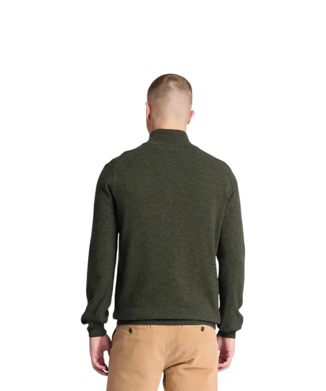 Timberland - Ανδρικό Πουλόβερ Jaffrey Wool Quarter-Zip Jumper TBC0YHA1U32 Χακί - XL 2