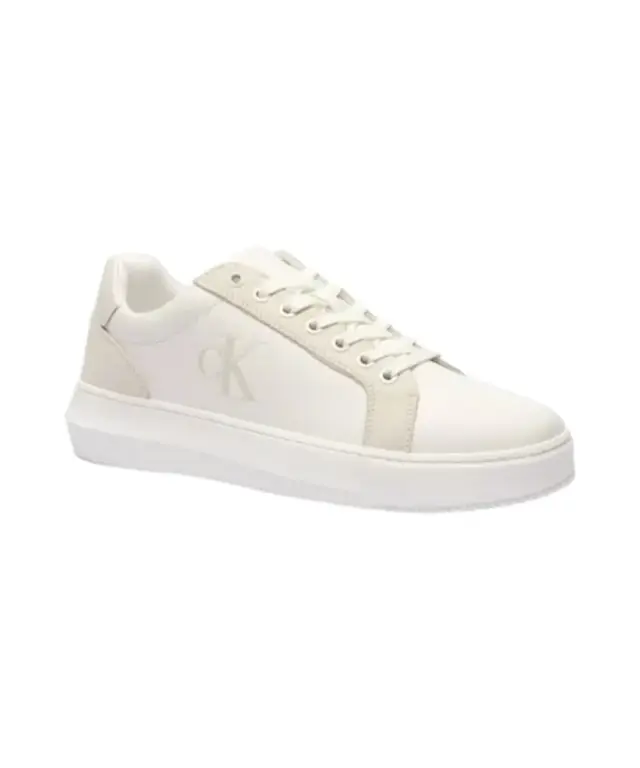 Calvin Klein - Cupsole Mono Lth Ανδρικά Chunky Sneakers YM0YM01123-0LG Λευκό