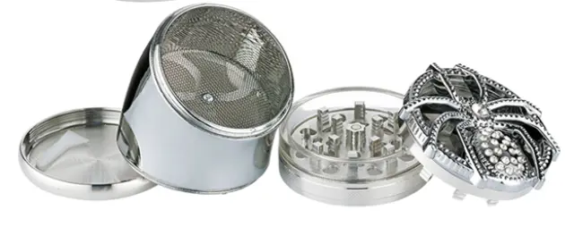 Super Heroes Grinder Τρίφτης 70mm Spider με Γωνία 45° - 4 Parts 2