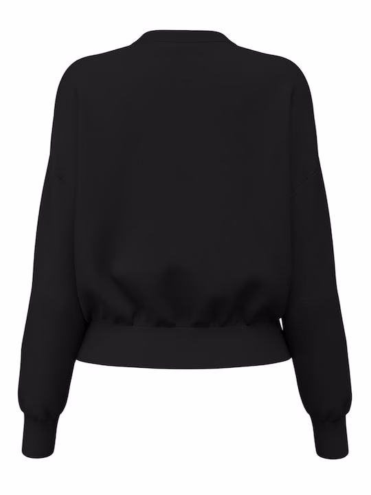 Guess Athleisure Γυναικεία Mπλούζα Φούτερ Μαύρη Μαύρο - S 2