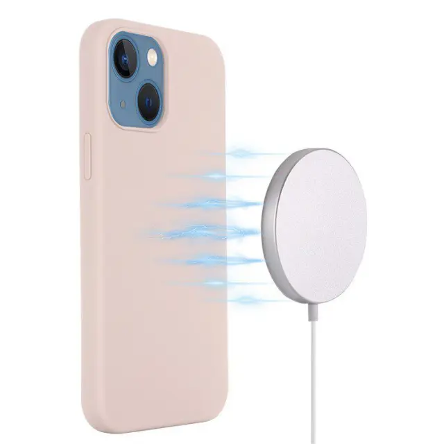 Θήκη Σιλικόνης με MagSafe για iPhone 15- Pink OEM