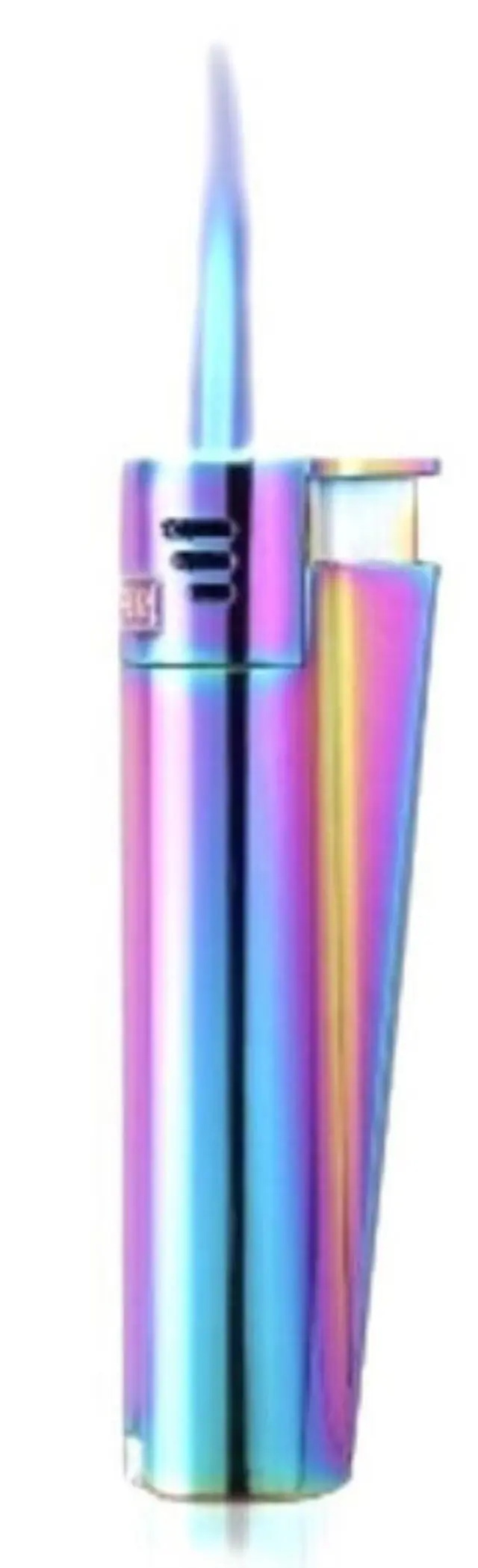 Clipper Αναπτήρας Μεταλλικός Αντιανεμικός Jet Flame - Rainbow Metal