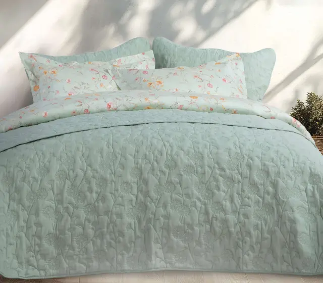ΚΟΥΒΕΡΛΙ ΥΠΕΡΔΙΠΛΟ ZINOVIA 230X240 NEF-NEF HOMEWARE MINT