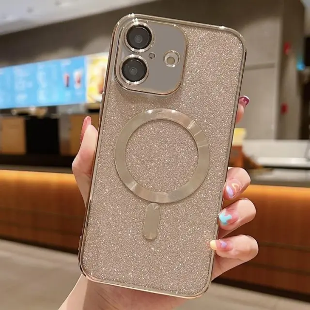 Glitter Electroplating MagSafe Θήκη για iPhone 17- Gold OEM