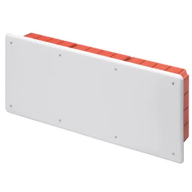 JUNCTION AND CONNECTION BOX - FOR BRICK WALLS - WITH DIN RAIL - DIMENSIONS 516X202X90 - WHITE LID RAL9016