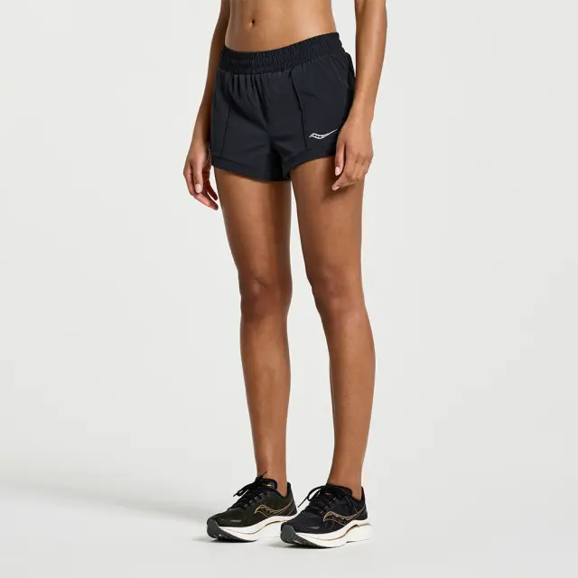 Saucony Women's Outpace 3inch Short Μαύρο SAW800422-BK (Saucony)