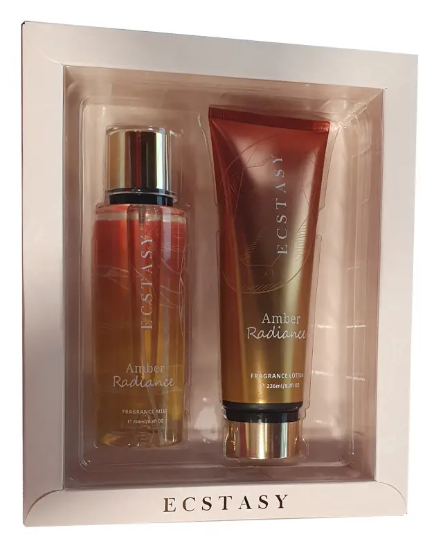 Ecstasy Body Cream 236ml & Mist 250ml Amber Radiance