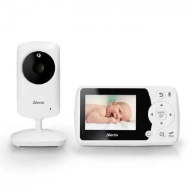 Full Eco Ασύρματη ενδοεπικοινωνία (baby monitor), τεχνολογίας FHSS 2.4GHz με δυνατότητα αμφίδρομης επικοινωνίας, κάμερα και έγχρωμη οθόνη 2.4\" σε λευκό χρώμα. 2