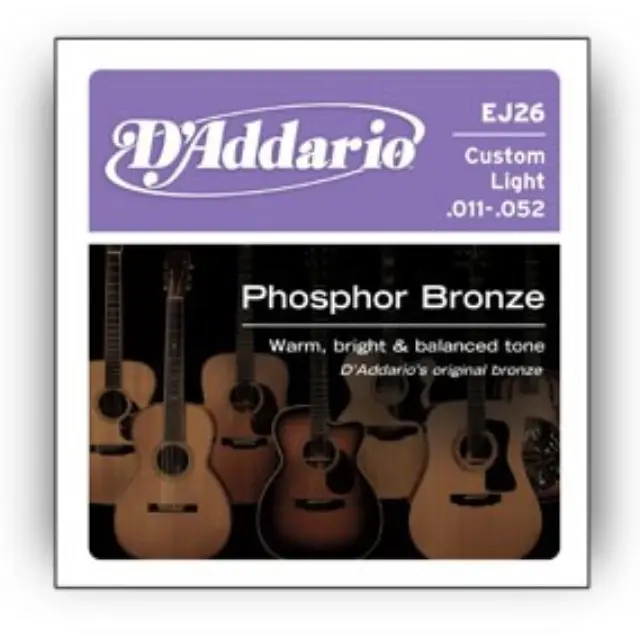 D'Addario EJ26 Phosphor Bronze Χορδές Ακουστικής Κιθάρας 11 - 52