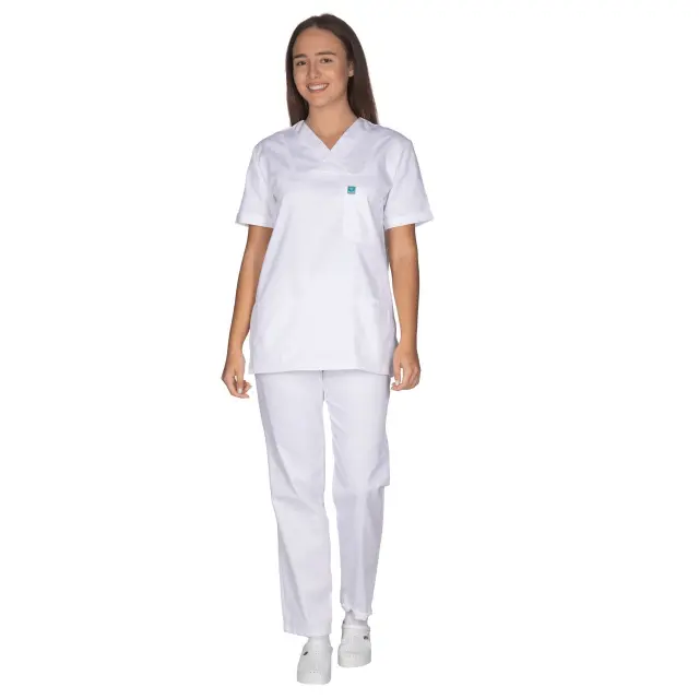 Ιατρική Στολή Unisex – Άσπρο XXS-8XL - Large 3