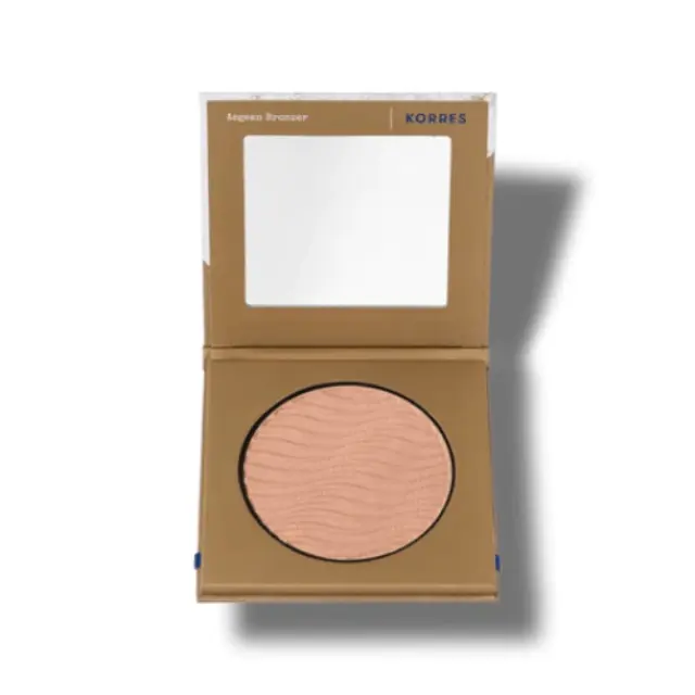 Korres Aegean Bronzer Natural Tan Look Healthy Glow Light Shade Πούδρα Bronzing, 7gr