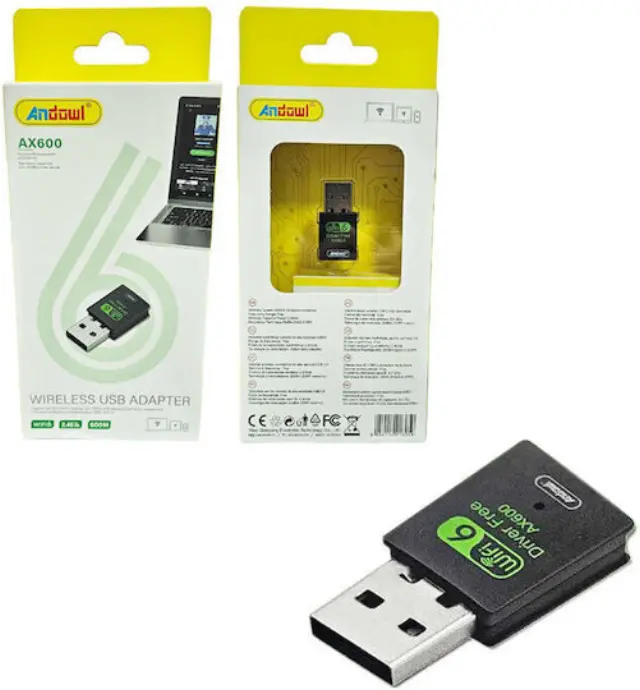 Andowl AX600 Ασύρματος USB Αντάπτορας Δικτύου
