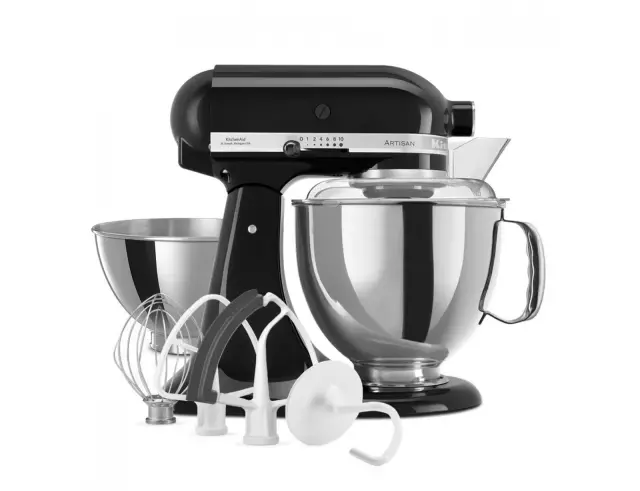 Κουζινομηχανή KitchenAid Artisan 5KSM175PSEOB με ισχύ 300W, 10 ταχύτητες και χωρητικότητα 4.8L & 3L - Onyx Black5KSM175PSEOB