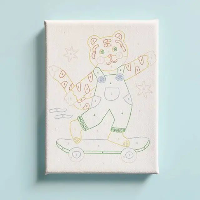 La Petite® Paint my Number Kit Ζωγραφικής με Αριθμούς- Titti Skate 2