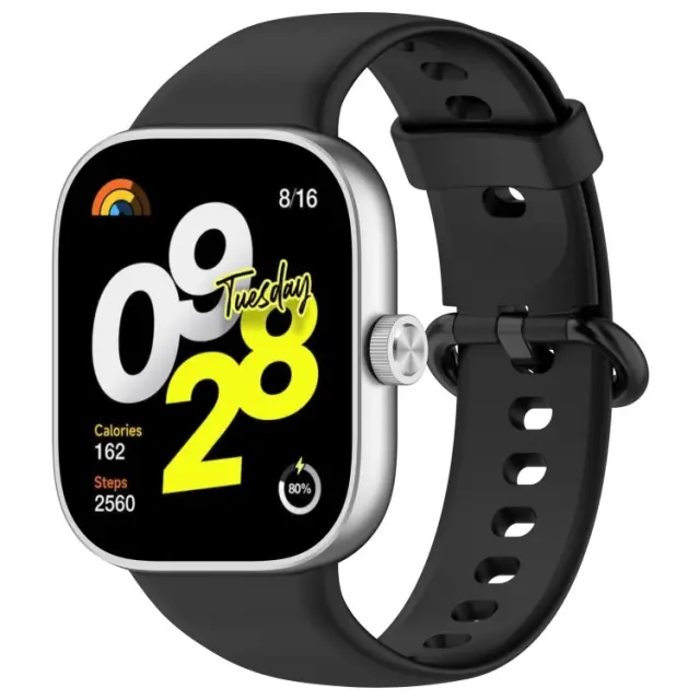 Colorful Buckle Λουράκι για Redmi Watch 4/ Redmi Watch 5/Smart Band 8 Pro/9 Pro/10 Pro- Black OEM