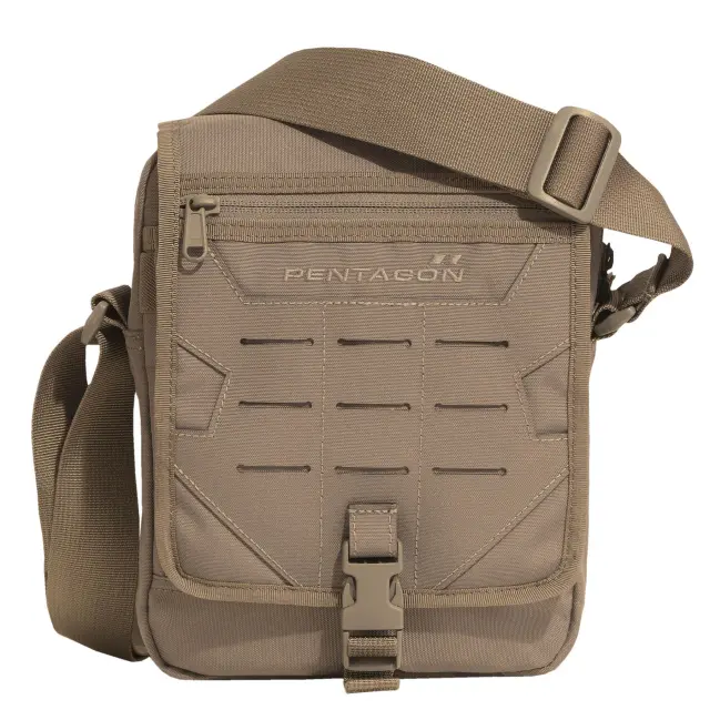 Pentagon Messenger Bag 2.8lt-Τσαντάκι Ώμου 2.8 Λίτρων - 01-Black-Μαύρο 2
