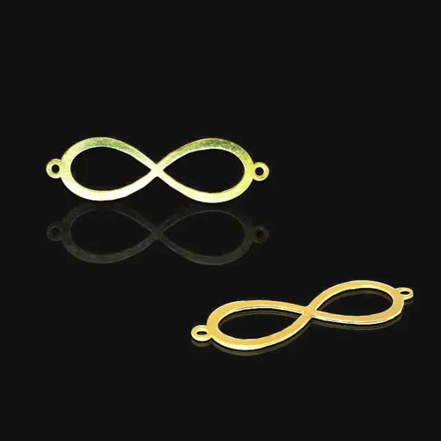 Σύνδεσμος 18K Forever Infinity Άπειρο 30x10mm - 1τεμ