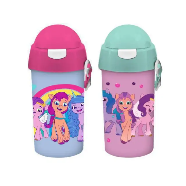 Diakakis Παγούρι Πλαστικό με Καλαμάκι My Little Pony 500 ml (000483117)