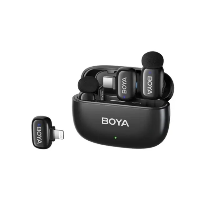 BOYA Μικρόφωνο mini 2-01 Wireless 2.4GHz USB-C Black