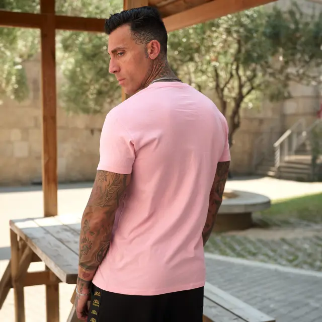 T-shirt Noshame® Ροζ με patch triangles - 142544 - XXL 2