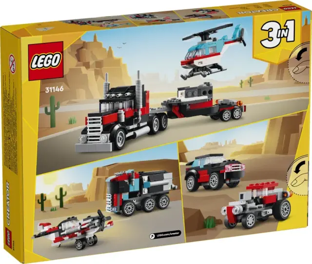 LEGO Creator Flatbed Truck With Helicopter για 7+ Ετών 270τμχ 2