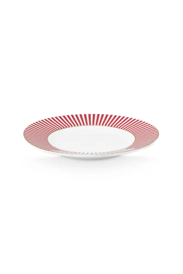 PIP STUDIO ΠΟΡΣΕΛΑΝΙΝΟ ΠΙΑΤΟ ΓΙΑ ΚΕΡΑΣΜΑ ROYAL STRIPES ΡΟΖ 12cm - One size 2