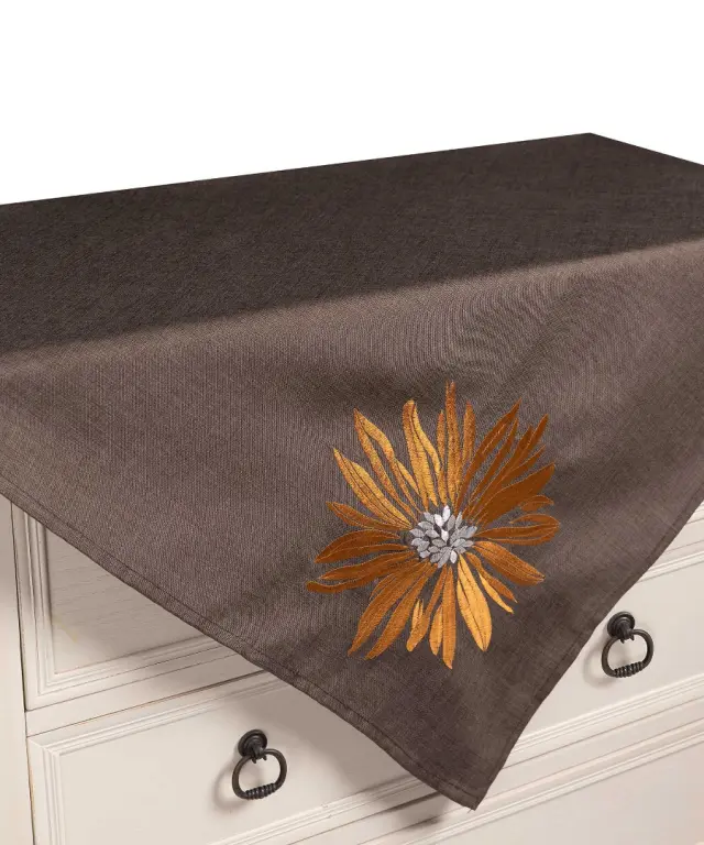 Τραπεζοκαρέ 5227 (130cm x 130cm) καφέ - -
