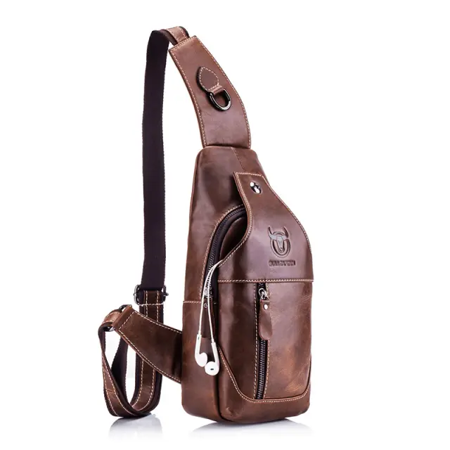 Δερμάτινο τσαντάκι body Bull Captain XB 019 καφέ - One Size