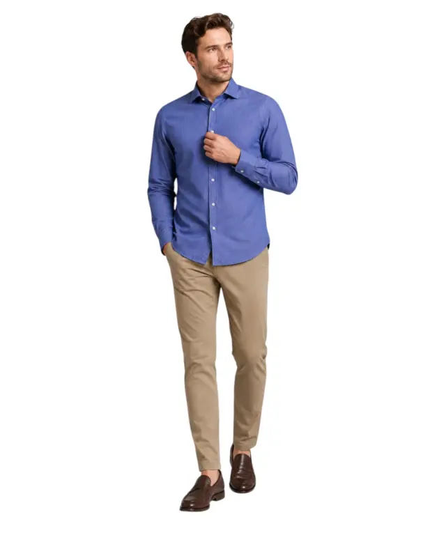 U.S. Polo Assn. - Ανδρικό Πουκάμισο Μακρυμάνικο 64027-53324-670 Μπλε - 2XL 3