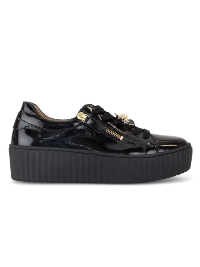 Gabor Sneakers Γυναικείο δέρμα λουστρίνι Μαύρο GAB/73201 97-SCHWARZ 3