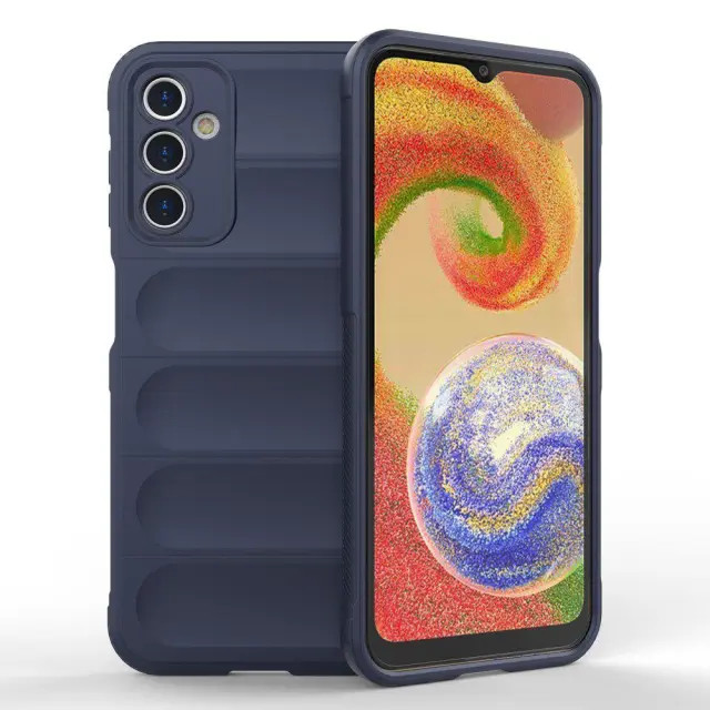 Θήκη Σιλικόνης Rugged Anti Scratch για Samsung Galaxy A14 5G/ 4G Dark Blue OEM 2