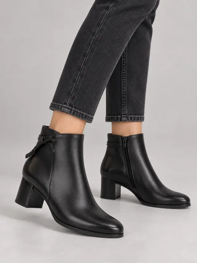Gabor Μποτάκια Γυναικείο δέρμα Μαύρο GAB/805301 001-BLACK - 40 2