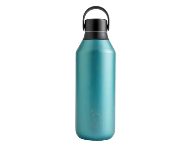 Μπουκάλι Θερμός Series 2 Metallic Chilly's με χωρητικότητα 500ml και διατήρηση θερμοκρασίας 12h ζεστό / 24h κρύο - Atlantis